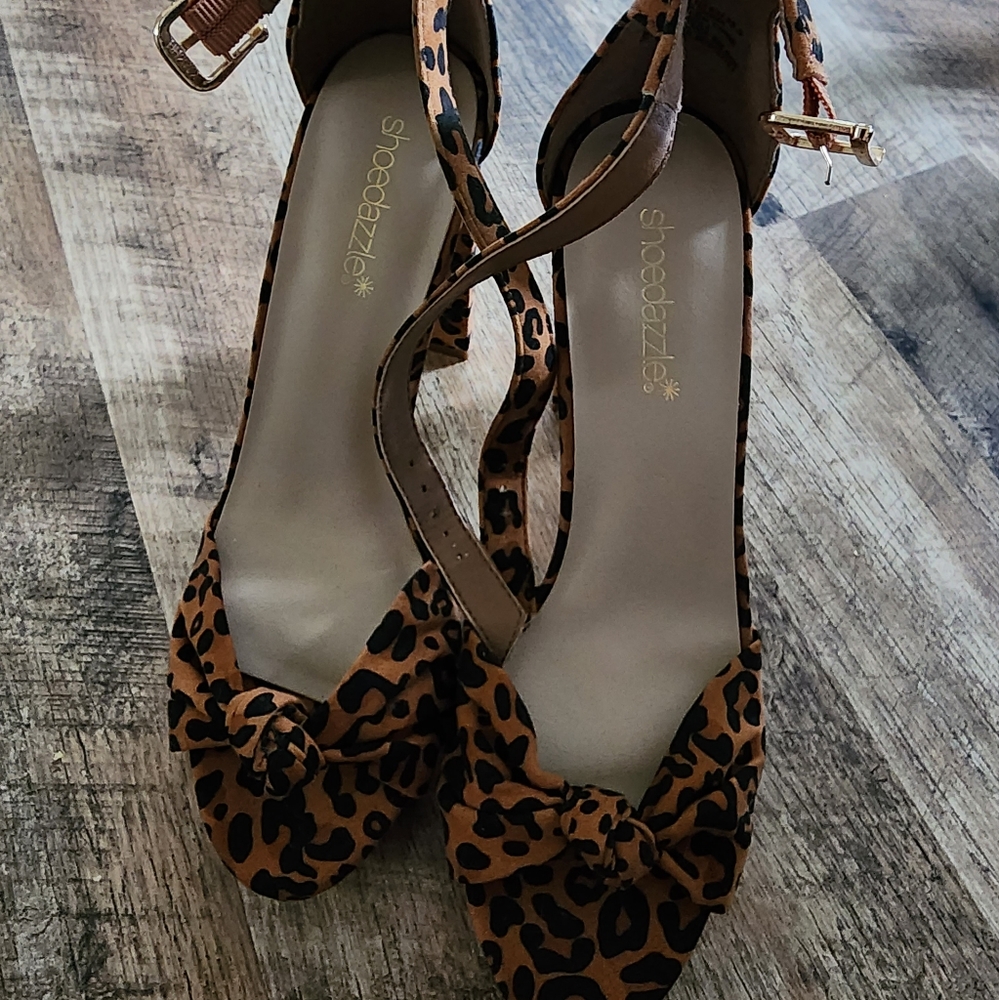 Leopard Print Heels - Picture 2 of 8